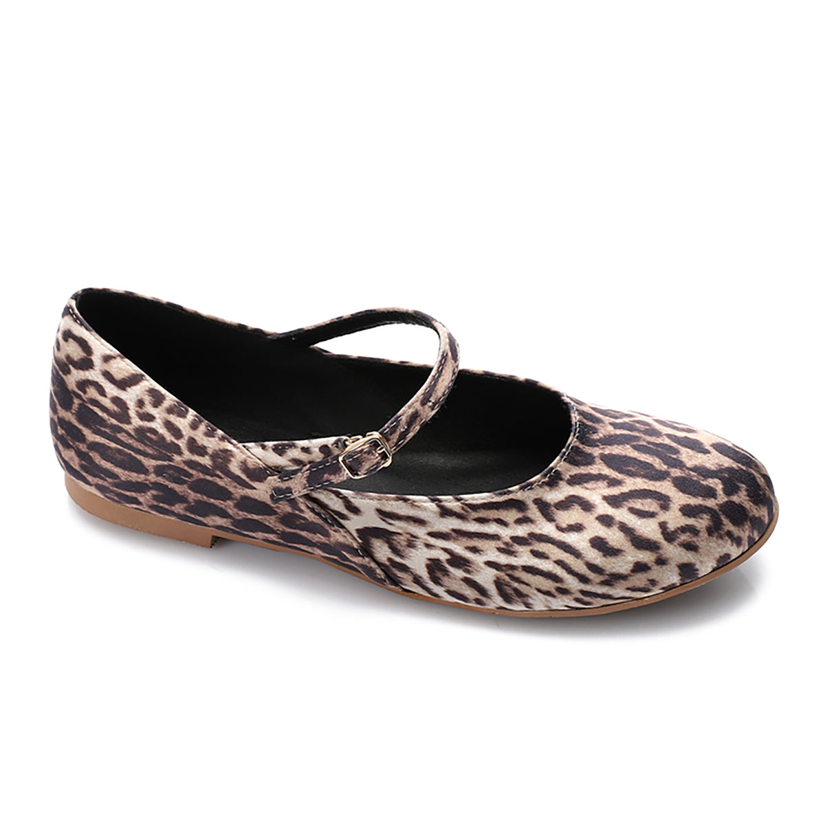 Mr Joe - Leopard Print Mary Jane Flats Ballerina For Women