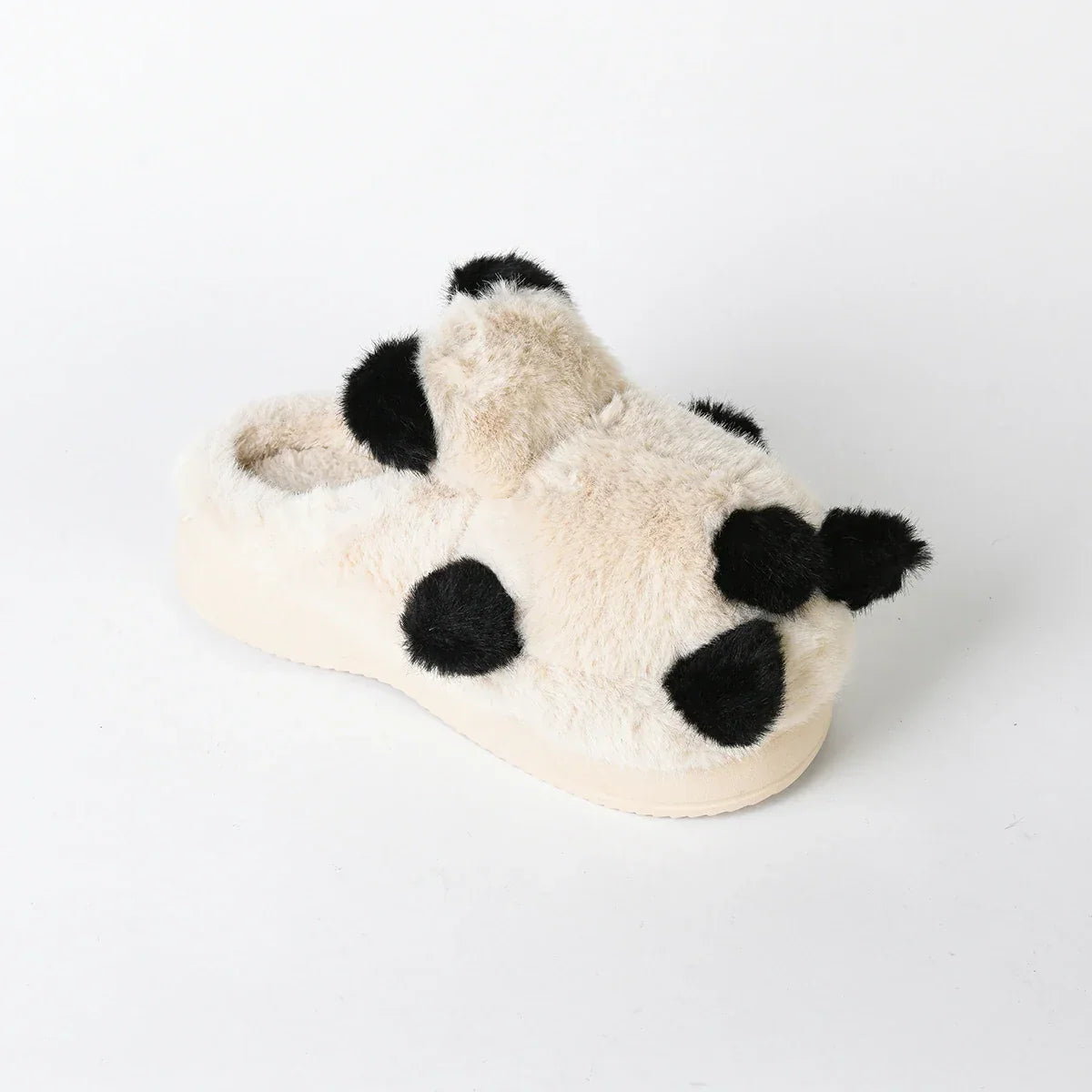 Etmana - Home Fur Warm Foot Flip Flop Slipper For Women