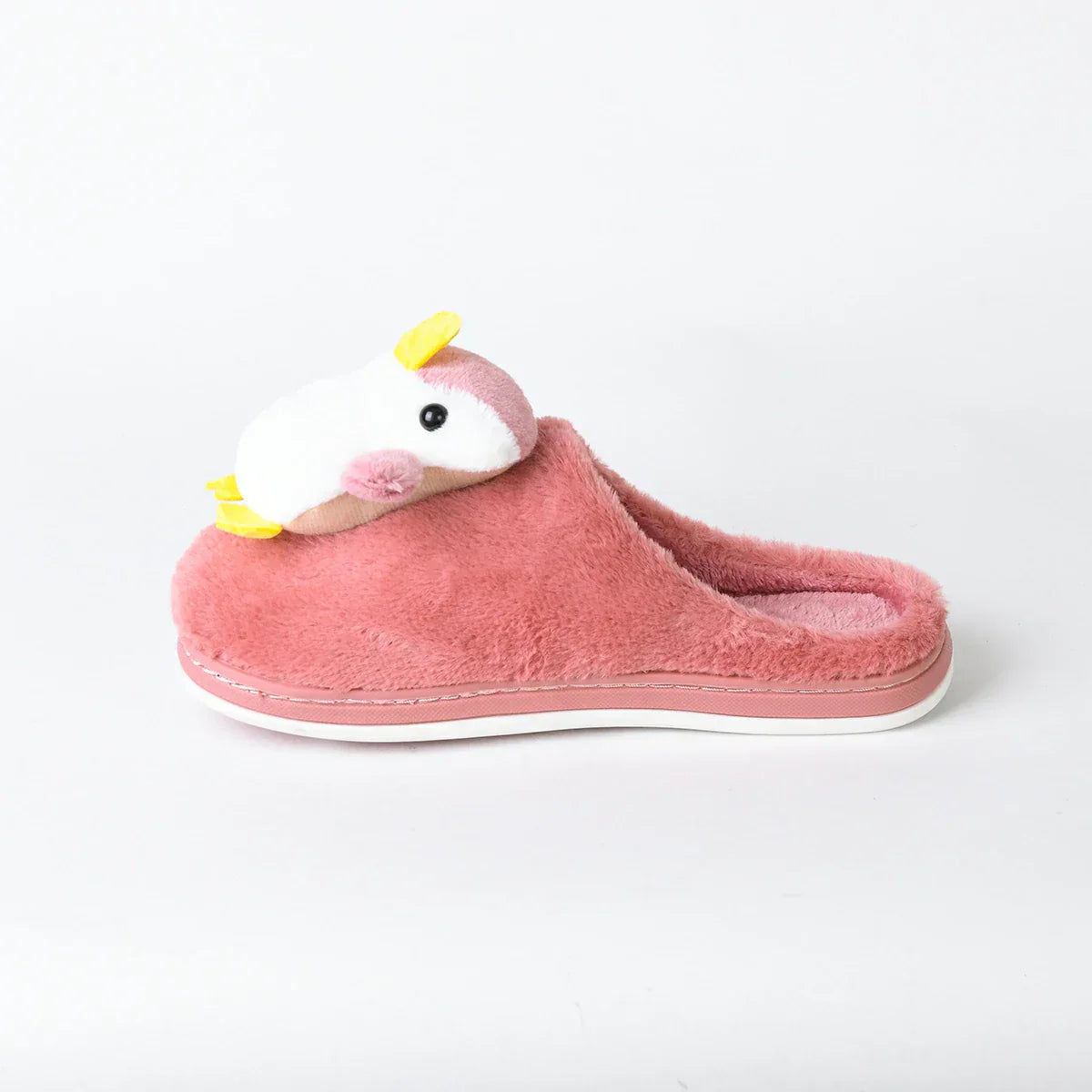 Etmana - Home Fur Warm Foot Flip Flop Slipper For Women