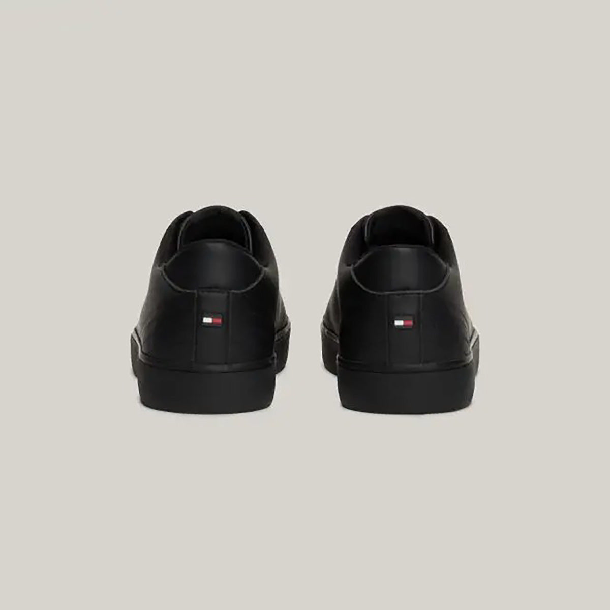 Tommy - Essential Leather Logo Flatform Trainers
