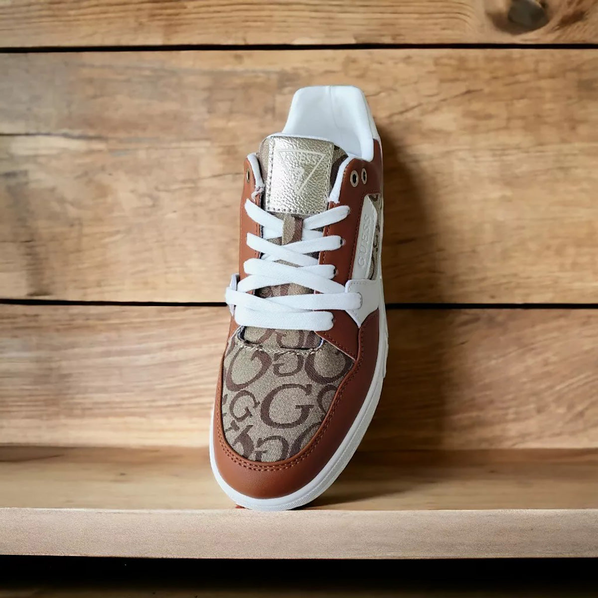 Guess - Leather And Canvas Sneakers For Womens