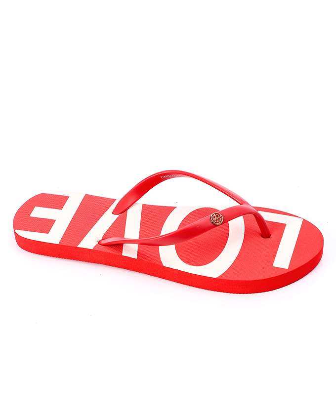 Dejavu Printed Rubber Flip Flops