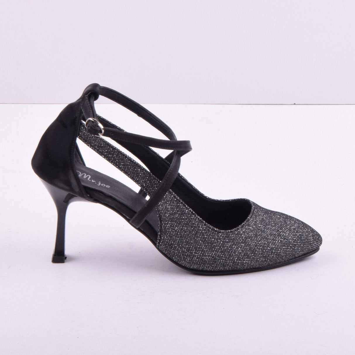 Mr Joe -Sandal Silver & Black