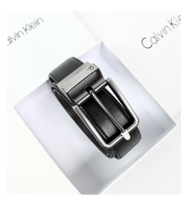 Calvin Klein - Set of 2 pieces Wallet & Reversible Leather Logo Belt