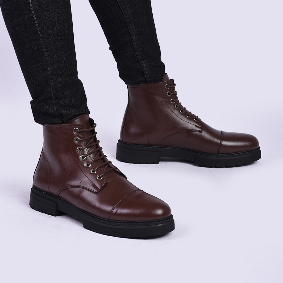 Eskafi - Men's Lace Up Leather Boot