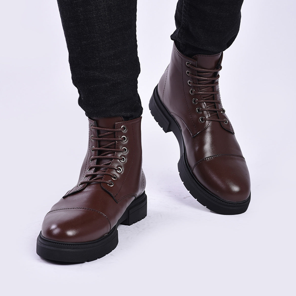 Eskafi - Men's Lace Up Leather Boot