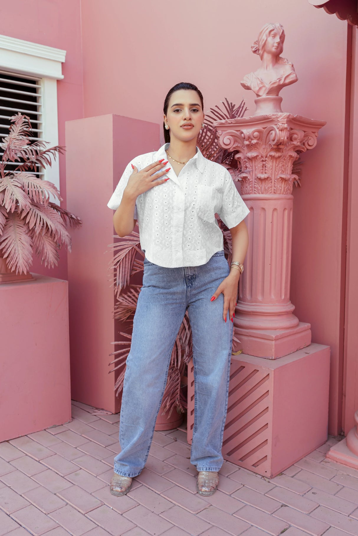 plain street trousers