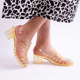 حذاء جيلي سليبر بكعب عالٍ