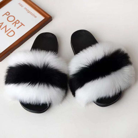 Women's Furry Filp Flop Open Toe