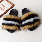 Women's Furry Filp Flop Open Toe
