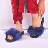 Women's Furry Filp Flop Open Toe