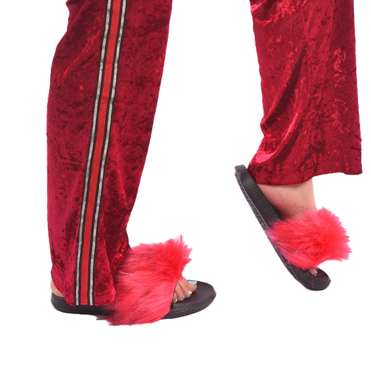 Women's Furry Filp Flop Open Toe