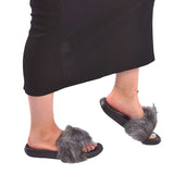 Women's Furry Filp Flop Open Toe