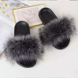 Women's Furry Filp Flop Open Toe