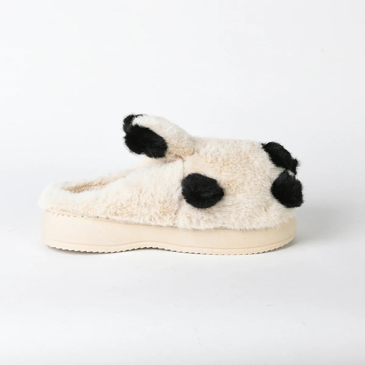 Etmana - Home Fur Warm Foot Flip Flop Slipper For Women