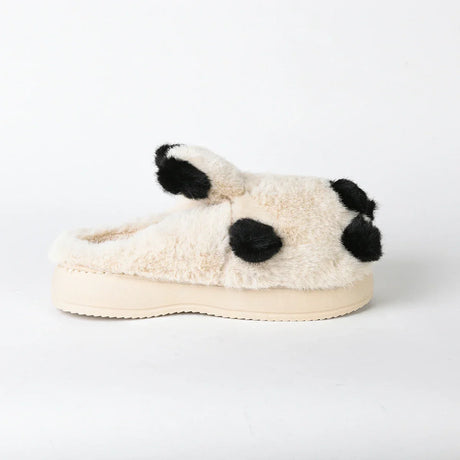 Etmana - Home Fur Warm Foot Flip Flop Slipper For Women