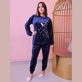 Etmana - Velvet pajama set for women's