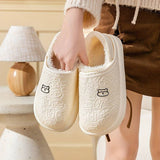 Cozy Waterproof Slipper With Embossed Pattern