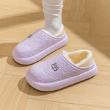 Cozy Waterproof Slipper With Embossed Pattern