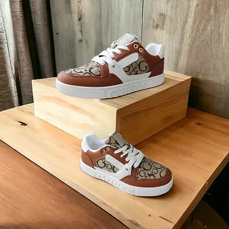 Guess - Leather And Canvas Sneakers For Womens