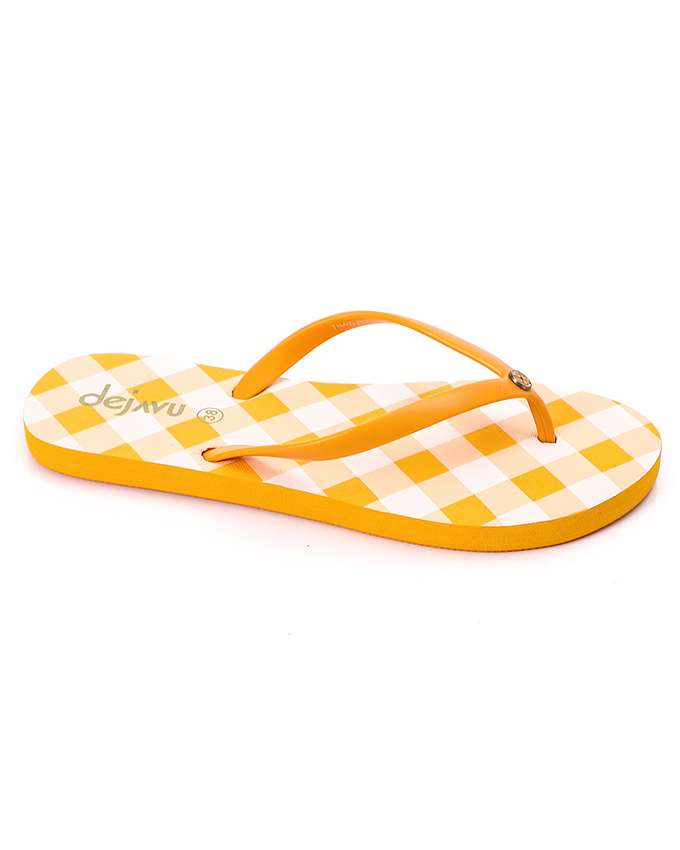 Dejavu Summer Plaids One Thong Flip Flops