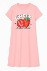 Shein - Strawberry Graphic Pajama Nightdress