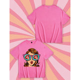 Shein -  EZwear Funny Cute Cartoon Character Print Oversized T-Shirt for Women, Short Length, Super Loose Fit