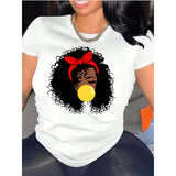 Shein - Round neck shirt with geometric designs