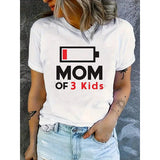 Shein -  LUNE Battery & Letter Print T-Shirt